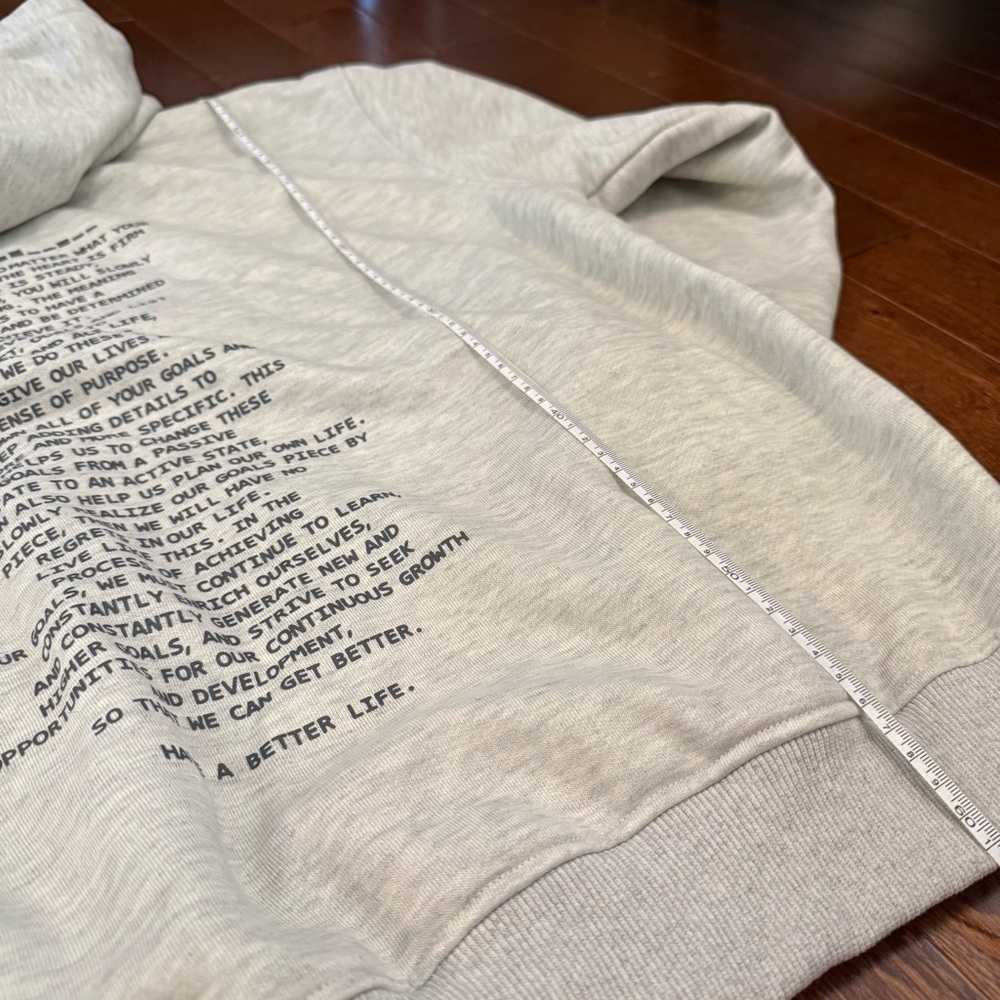Dazy oversized hoodie in light grey size M - Picture 3 of 4